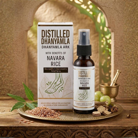 Distilled Dhanyamla Ark with Navara Rice Ayurvedic Neuropathy & Vasculopathy Relief Spray